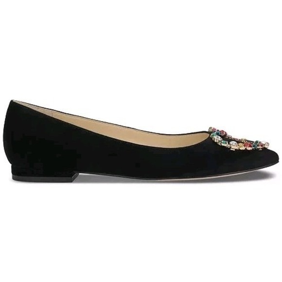 Jessica Simpson Women's Elika Pointed-Toe Embellished Ballet Flats NWOT Size 11 - Picture 3 of 10